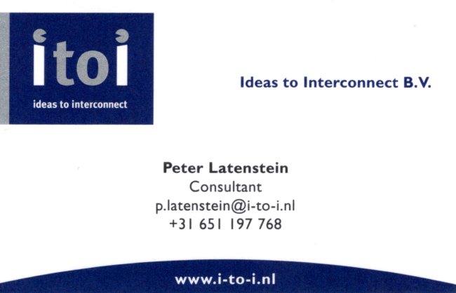 Ideas to Interconnect – visitekaartje