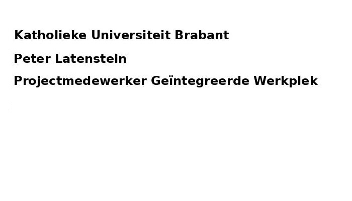 Katholieke Universiteit Brabant – visitekaartje